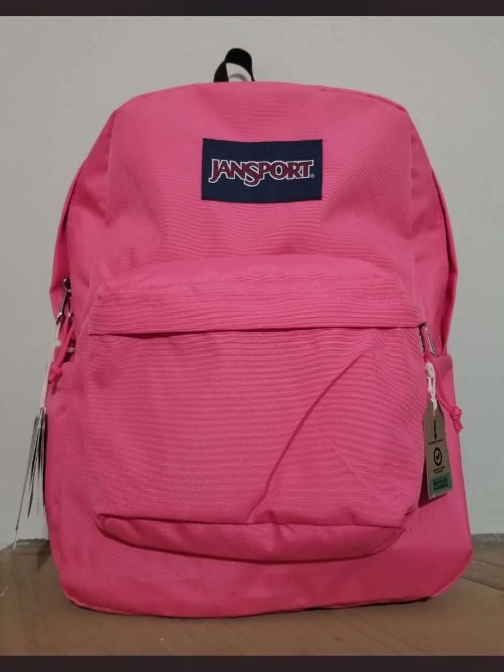 NEW! Jansport Pink Everyday Backpack with Front Pocket